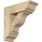 Ekena Millwork Funston Traditional Rough Sawn Bracket w/ Offset Brace, Douglas Fir, 6"W x 16"D x 16"H BKT0604X16X16FST01RDF - alternate 1